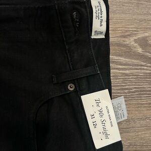 Abercrombie & Fitch Black 90s Straight Jeans